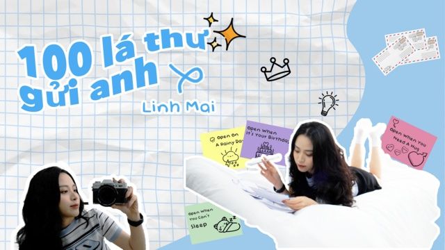 100 Lá Thư Gửi Anh (Lyric Video)  -  Linh Mai