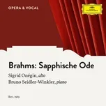 Nghe nhạc Brahms: 4. Sapphische Ode, Op. 94 (Single) - Sigrid Onegin, Bruno Seidler-Winkler