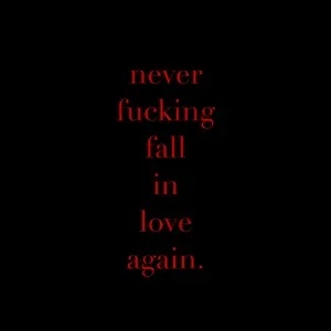 Never Fucking Fall In Love Again (Single) - X Lovers