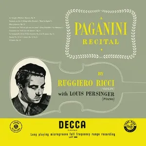 A Paganini Recital (Ruggiero Ricci: Complete Decca Recordings, Vol. 19) - Ruggiero Ricci, Louis Persinger