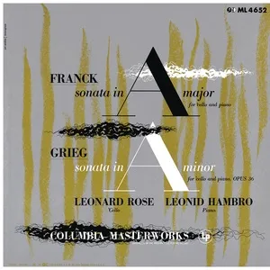 Franck: Cello Sonata in A Major, FWV 8 & Grieg: Cello Sonata in A Minor, Op. 36 ((Remastered)) - Leonard Rose
