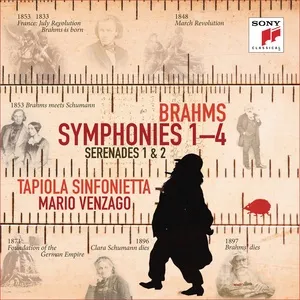 Nghe nhạc Brahms: Symphonies Nos. 1-4, Serenades Nos. 1 & 2 - Tapiola Sinfonietta, Mario Venzago