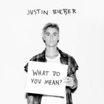 Tải Nhạc What Do You Mean? - Justin Bieber