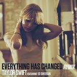 everything has changed - taylor swift, ed sheeran