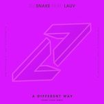 a different way (henry fong remix) - dj snake, lauv