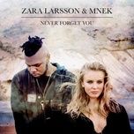 never forget you - zara larsson, mnek