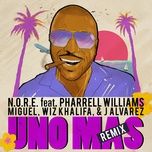 uno mas (remix) - n.o.r.e., pharrell williams, wiz khalifa, miguel, j alvarez