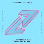a different way (tritonal remix) - dj snake, lauv