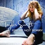you're not sorry - taylor swift