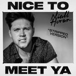 nice to meet ya (stripped version) - niall horan