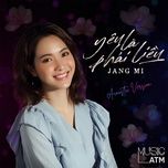 yeu la phai lieu (acoustic version) - jang mi