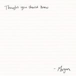 Nghe nhạc Thought You Should Know - Morgan Wallen