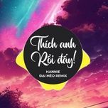 thich anh roi day (dai meo remix) - hannie