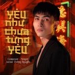 yeu nhu chua tung yeu (beat) - jackie thang nguyen