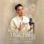 that long xin loi em (new version) - pham khanh hung