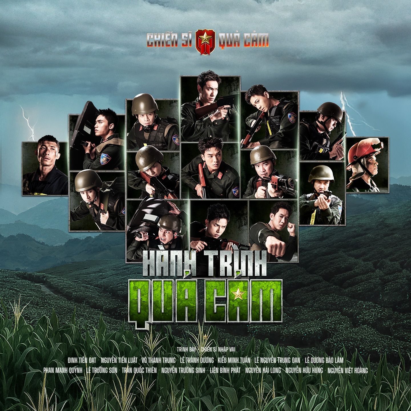 hanh trinh qua cam - ngo kien huy, le duong bao lam, tien luat, kieu minh tuan, song luan, mono, phan manh quynh, quoc thien, neko le, hai long, hung nguyen, binz, dinh tien dat, lien binh phat, thanh trung