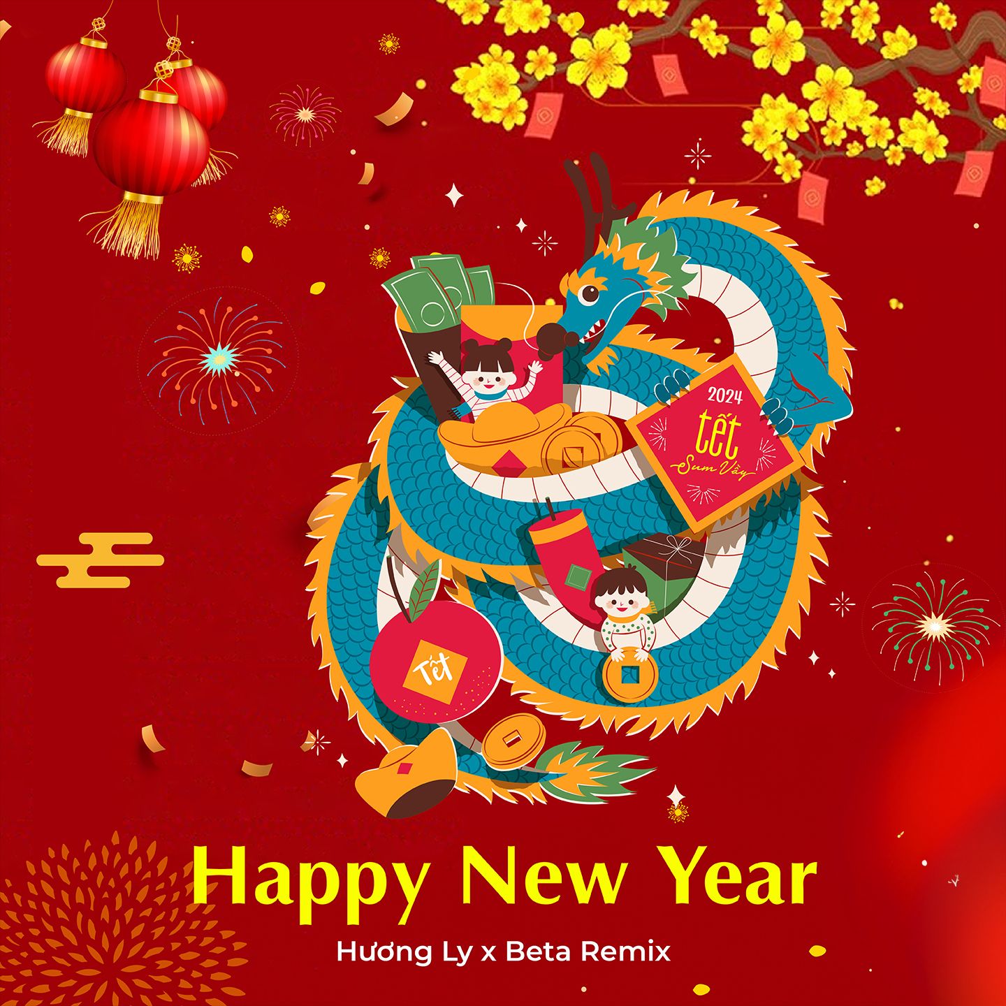 happy new year (remix) - huong ly, beta remix